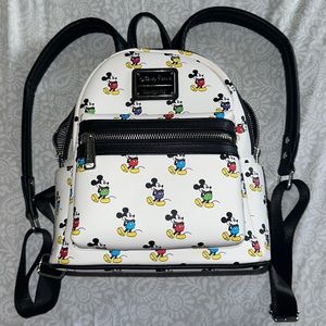 Disney Parks Loungefly Mickey Mouse All Over Mini Backpack